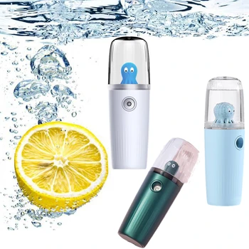 

Nano Facial Mister Portable Mini Cute octopus pattern Face Mist Handy Sprayer Automatic Eyelash Extensions Cool Facial Steamer