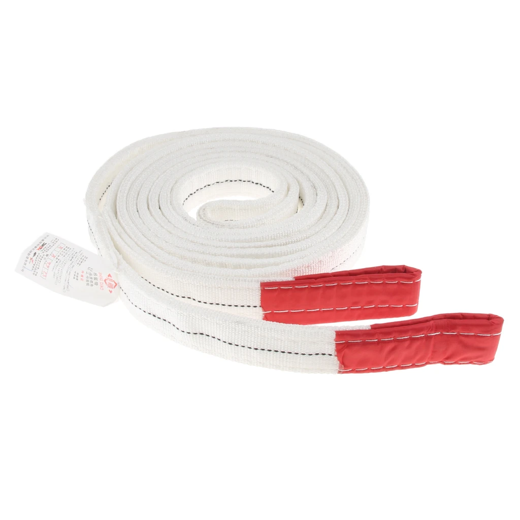 4m Car Tow Cable Towing Pull Strap Rope with Hooks 1 Ton Load