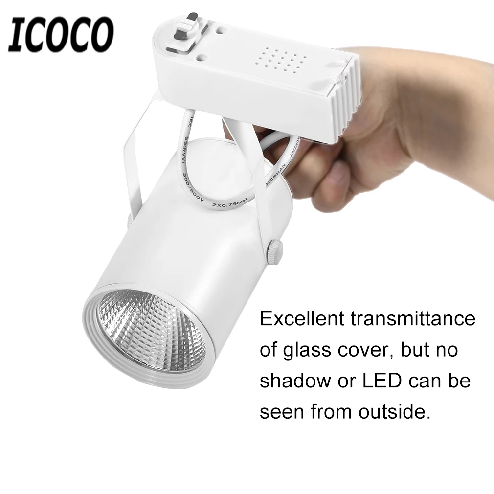 ICOCO 3W, 5 Вт, 7 Вт, 10 Вт, 12 Вт, 15 Вт, 20 Вт, переменный ток, 85-265 в, Светодиодный точечный светильник, коммерческий светильник, ремонт, светодиодный потолочный светильник, магазин одежды
