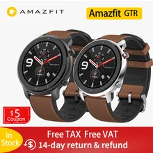 Amazfit GTR 47 мм Смарт-часы для мужчин 5 АТМ водонепроницаемый Huami gps Smartwatch до 24 дней батарея AMOLED экран 12 Спорт Modesl