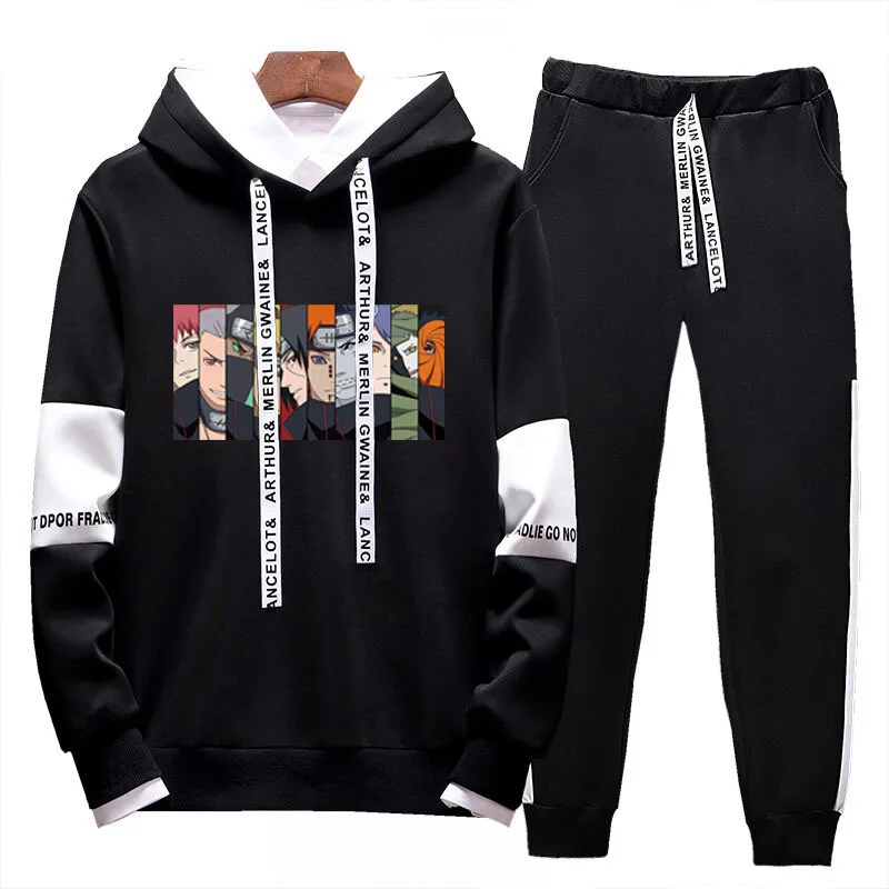 Men Sets Sport Suit Tracksuit Outfit Suit Naruto 2 Piece Set Suits Hoodies & Long Pants Warm Mens Spring Autumn Hoodie Clothing photo