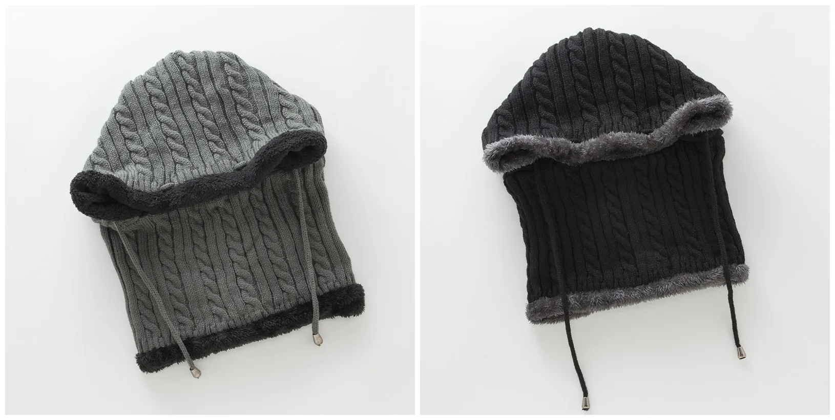 Зимние шапки для мужчин и женщин Skullies Beanies для верховой езды, Ветрозащитная маска для защиты ушей, Балаклава для женщин и девушек, Толстая теплая вязаная шапка