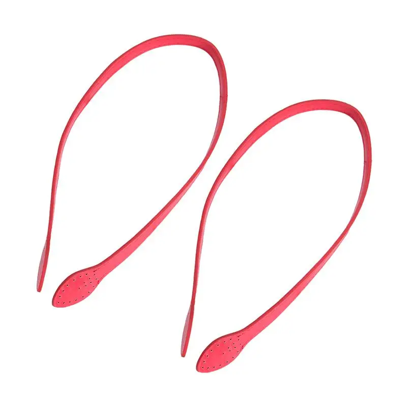 2PCS A Кожаные ручки для сумки прочные Модные линии прессования сумки ремень замена ремешок сумка Пояс для дам девушек женщин - Цвет: 2PCS A
