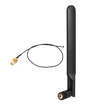 

uxcell 2Set WiFi Antenna 2.4/5/5.8GHz 8dBi PR-SMA Male 16cm U.FL to RP-SMA Female Cable w Bluetooth/Zigbee Antenna