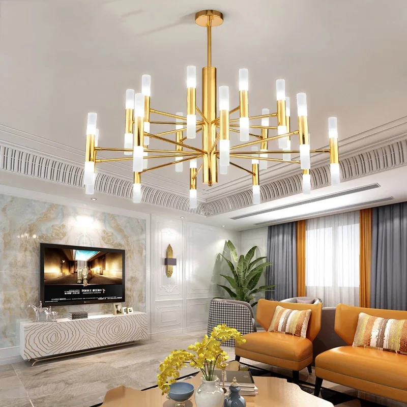 

Designer Black Gold Modern Fashion Led Ceiling Art Deco Suspended Chandelier Light Lamp for Kitchen Living Room Loft Bedroom