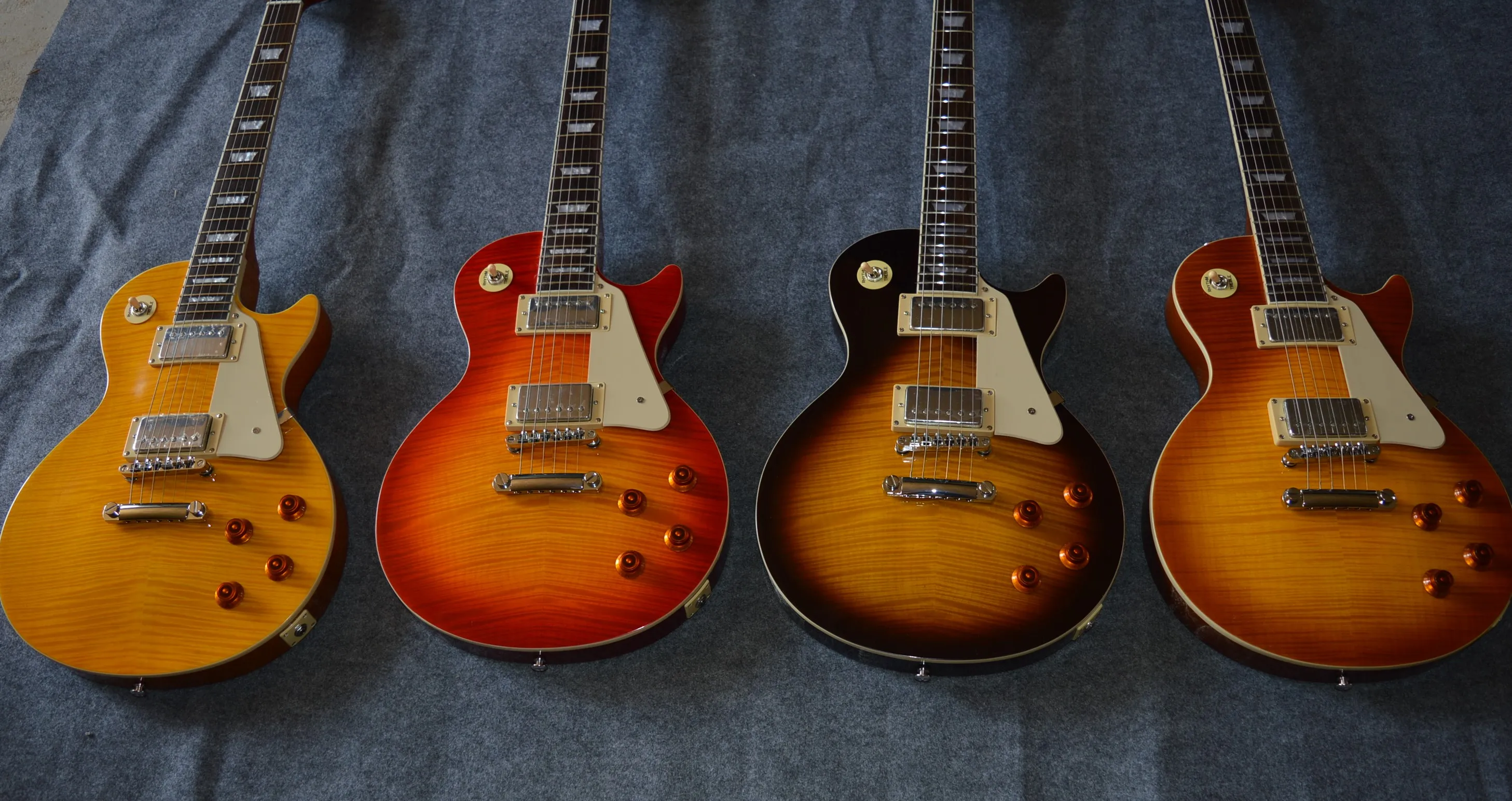 China OEM powers customs shop Electric Guitar flamed maple wood Many colors to choose from | Спорт и развлечения