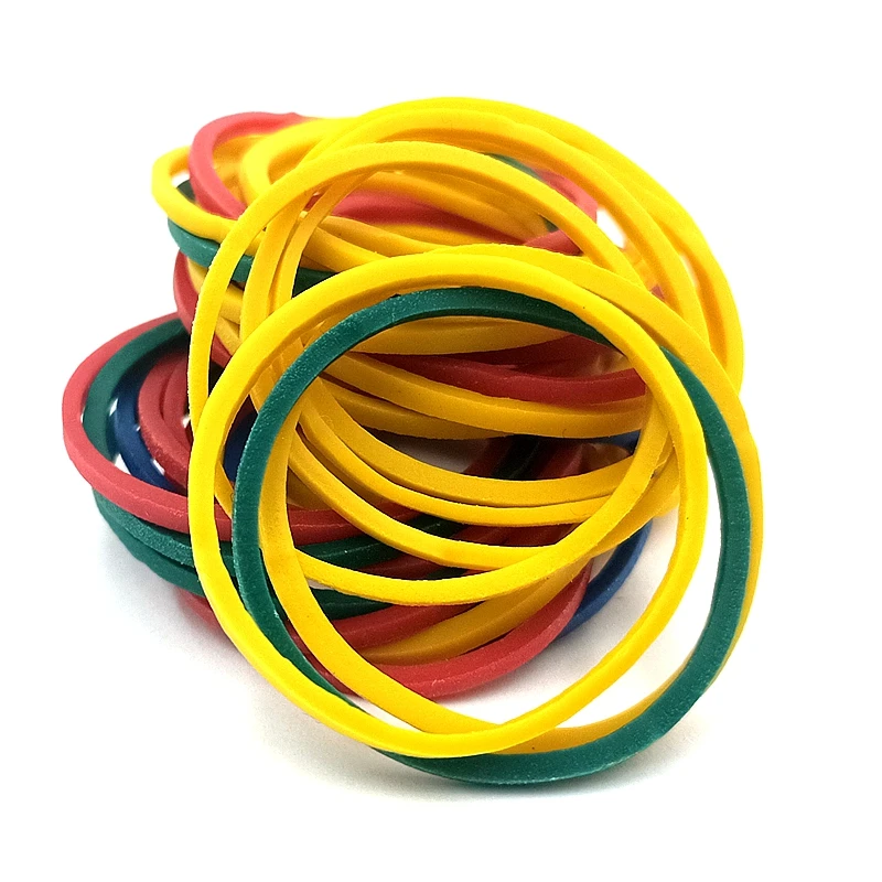 7 Multicolor Extra Large Rubber Bands - Assorted Mixed Color Rubber Bands,  Rubber Bands for Office, School & Home, Stretchable Rubber Elastics Bands