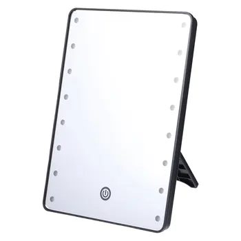 

Makeup Mirror with 16 LEDs Cosmetic Mirror with Touch Dimmer Switch Battery Operated Vanity Mirror with Stand for Tabletop