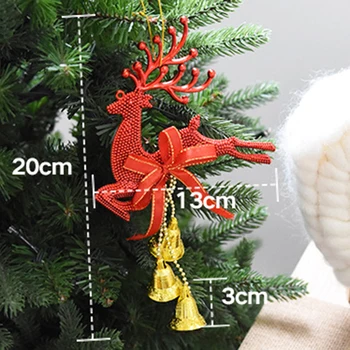 

Home Christmas Tree Ornament Deer Chital Hanging Xmas Baubles Party Decoration Christmas Tree Ornament Reindeer Party Decor Hang