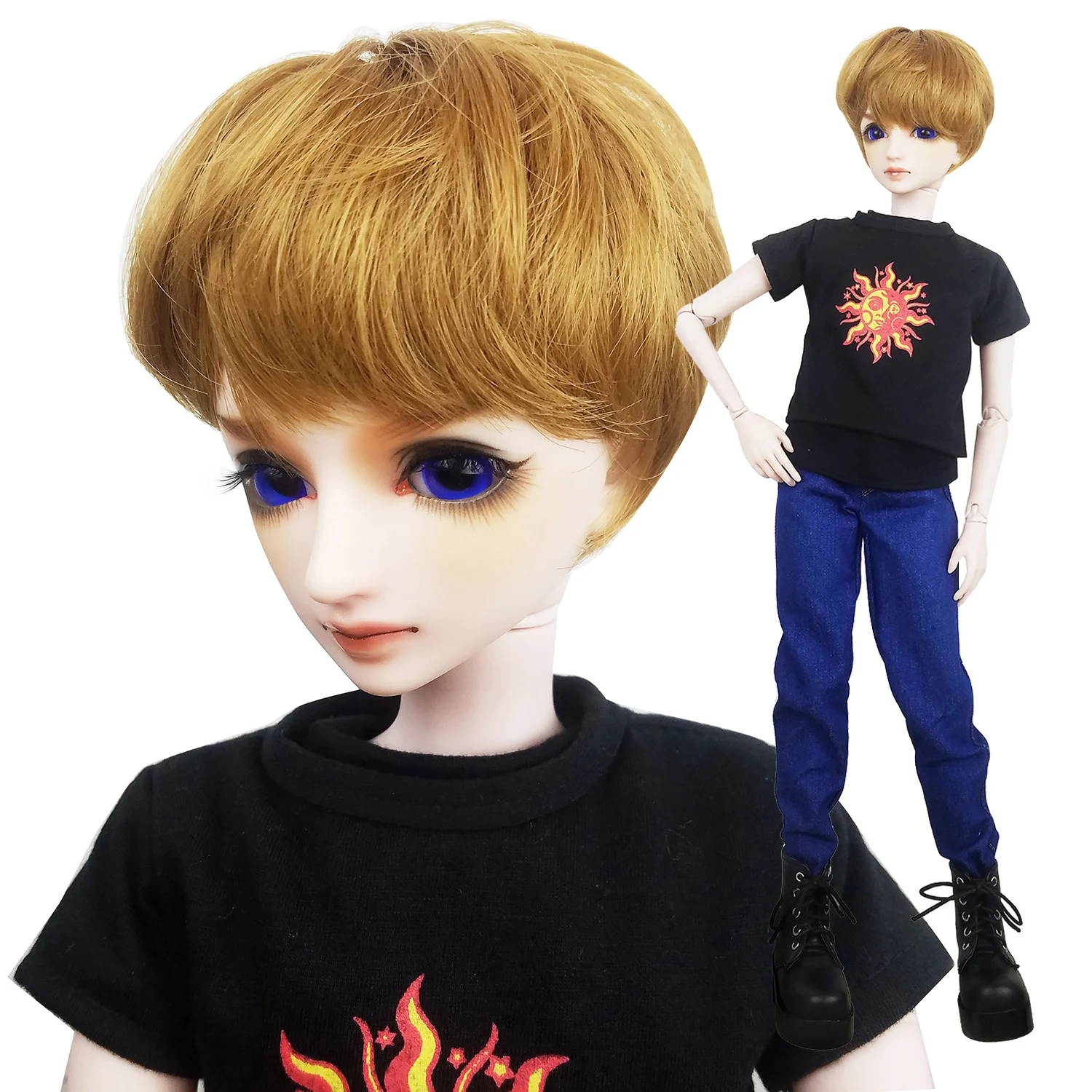 Шарнирная кукла EVA BJD 1/3 24 дюйма 60 см фотограф мужские стеклянные глаза Кукла SD