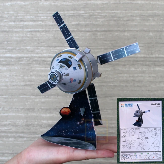 3D бумажная модель космического корабля Orion DIY для студентов и науки обучения