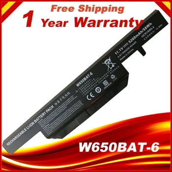 

w650bat 6 Laptop battery for Hasee K610C K650D K570N K710C K590C K750D series Clevo W650S W650BAT-6 batterie