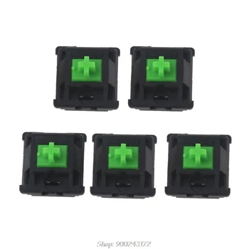 

5Pcs Greetech Green Switches Axis for razer Gaming Mechanical Keyboard for cherry MX 3pin Switch S30 20 Dropship
