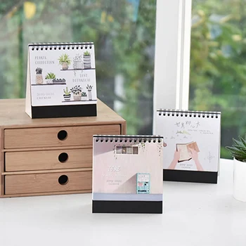 

Hand Drawing 2020 Fresh Cartoon Mini Cute Desktop Paper Calendar Dual Daily Scheduler Table Planner Yearly Agenda Organizer