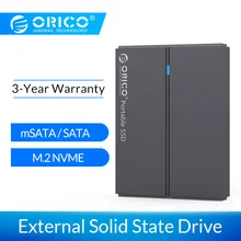 ORICO внешний SSD жесткий диск 1 ТБ SSD 128 ГБ 256 ГБ 512 ГБ SATA SSD mSATA SSD NVME Портативный твердотельный накопитель с type C USB 3,1