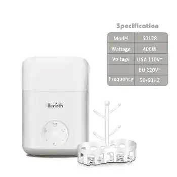 

Baby Bottle Warmer Bottle Sterilizer 4 in 1 Double Bottle Fast Baby Food Heater BPA-Free Warmer with LCD Display