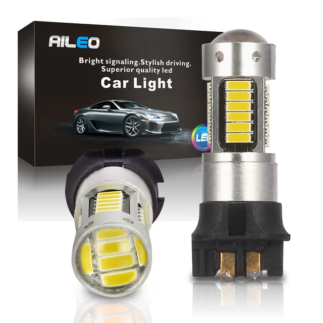 Amber White PW24W CANBUS LED Bulbs 30 SMD For Audi BMW Volvo
