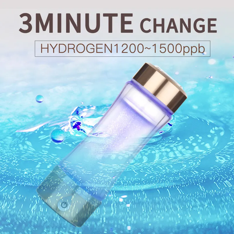 

420ml SPE/PEM Rich Hydrogen Water Generator Dual Use Water Ionizer Maker Machine Antioxidant Alkaline Anti-aging Water Bottle