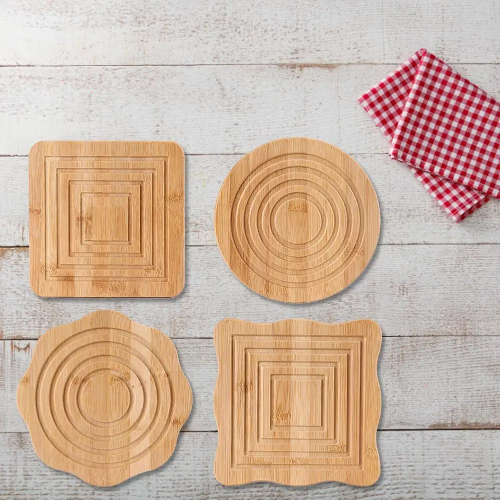 

Insulation Mat Bamboo Insulation Pad Effective Natural Table Pad Protector For Kitchen Heat Insulation Tool For Table Surface