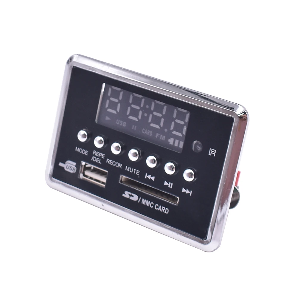 Tenghong Bluetooth 5,0 MP3 аудио декодер доска WMA WAV FLAC APE модуль декодирования DC3.7-5V Поддержка FM AUX запись синий экран