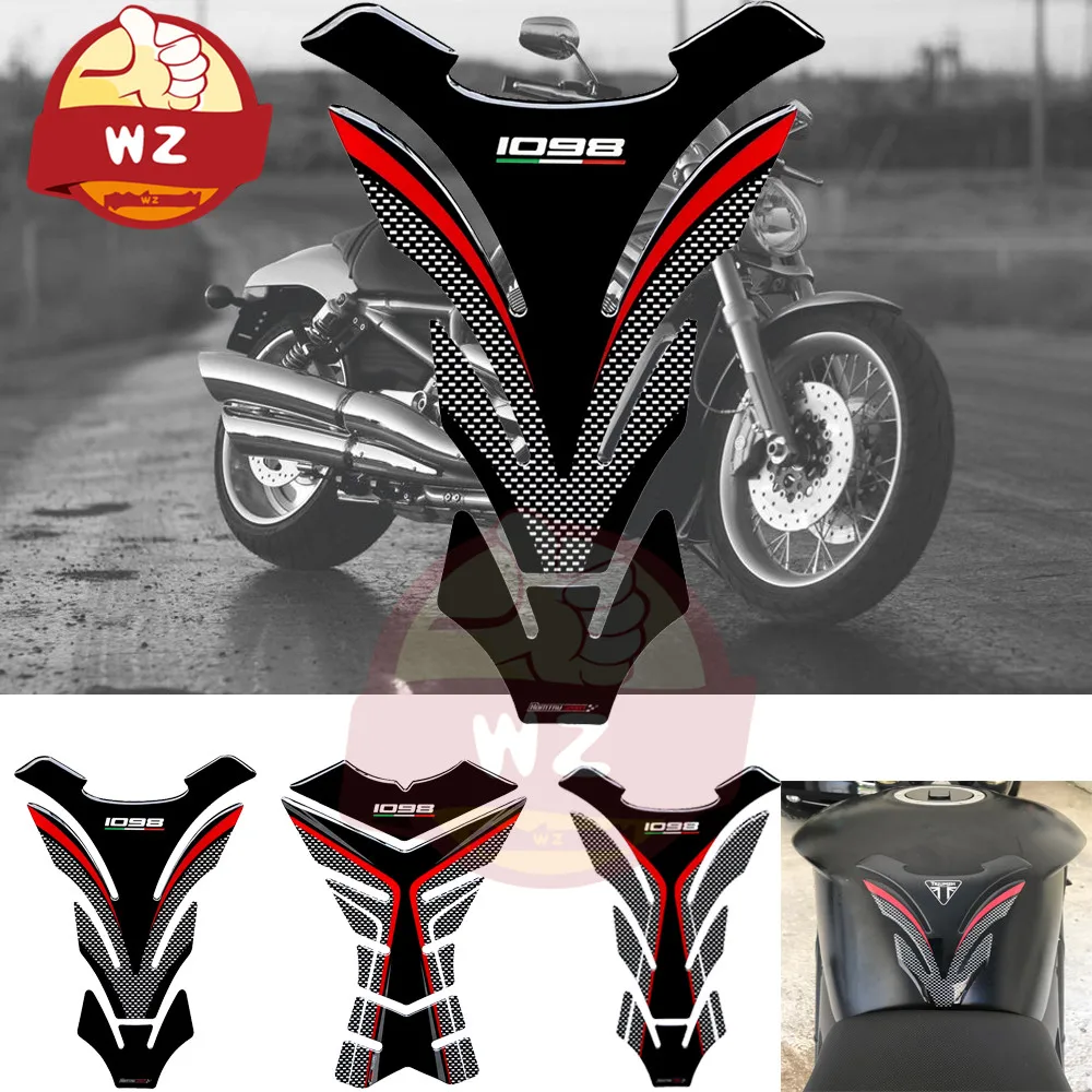 

3D Motorcycle Tank Pad Protector Case for Ducati Streetfighter 1098 1098R 1098S Tankpad Decals