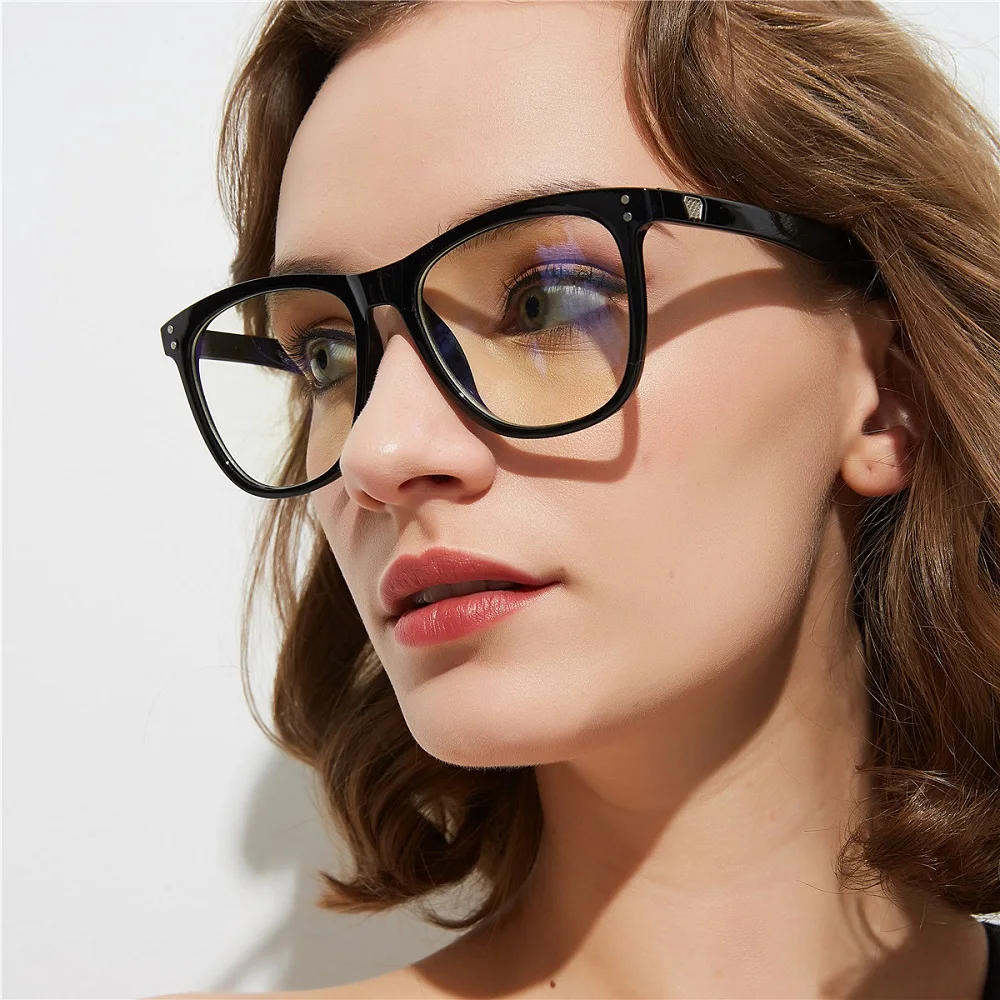 LONSY Fashion Square Glasses Frame Women Men Luxury Brand Design Optical Computer Anti Blue Light Clear Transparent Lens | Аксессуары