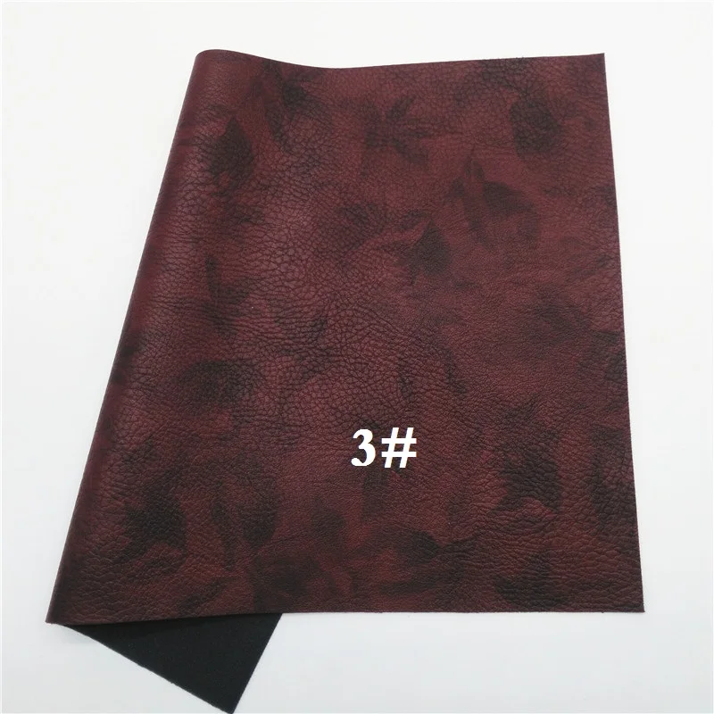 3 Glitterwishcome 21X29 см A4 размер винил для бантов Винтаж оставить напечатанный искусственная ткань, синтетическая искусственная кожа листы для бантов, GM565A - Цвет: 3