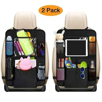 

2Pcs Auto Car Seat Back Touch Screen Tablet Holder Hanging Storage Bag Organizer