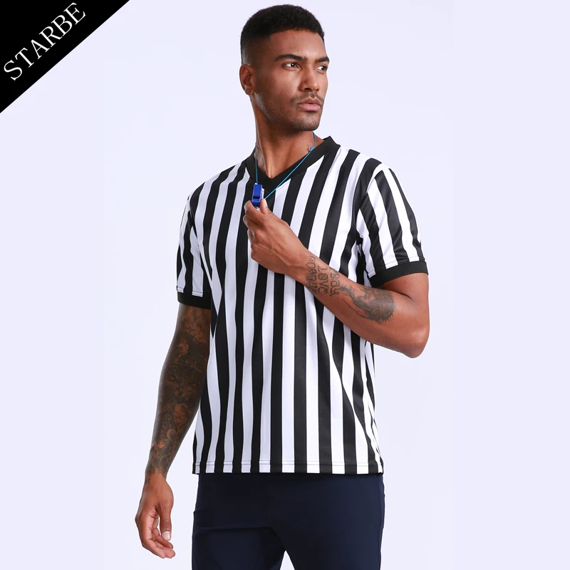 United Attire Black White Basketball Referee Jersey, 57 OFF