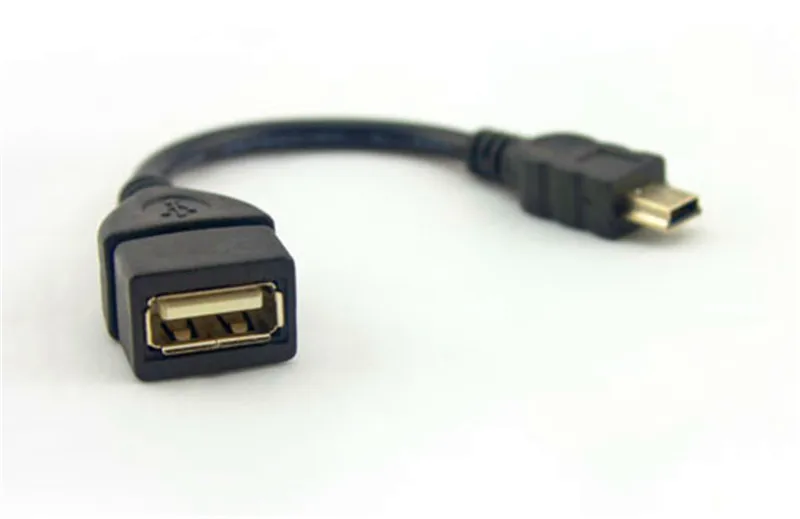 Тест перед отправкой USB A мама к Mini USB B папа кабель адаптер 5P OTG V3 порт кабель для передачи данных для автомобиля аудио планшет для MP3 MP4