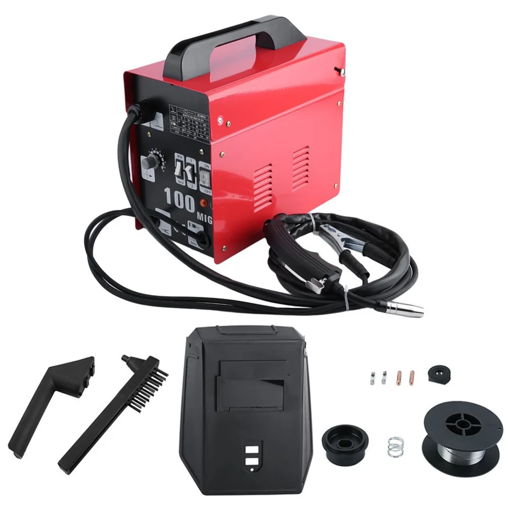 

MIG100 Gas-Shielded Welding Machine Professional Electric Welding Machine Durable MIG Weldering Equipment EU Plug