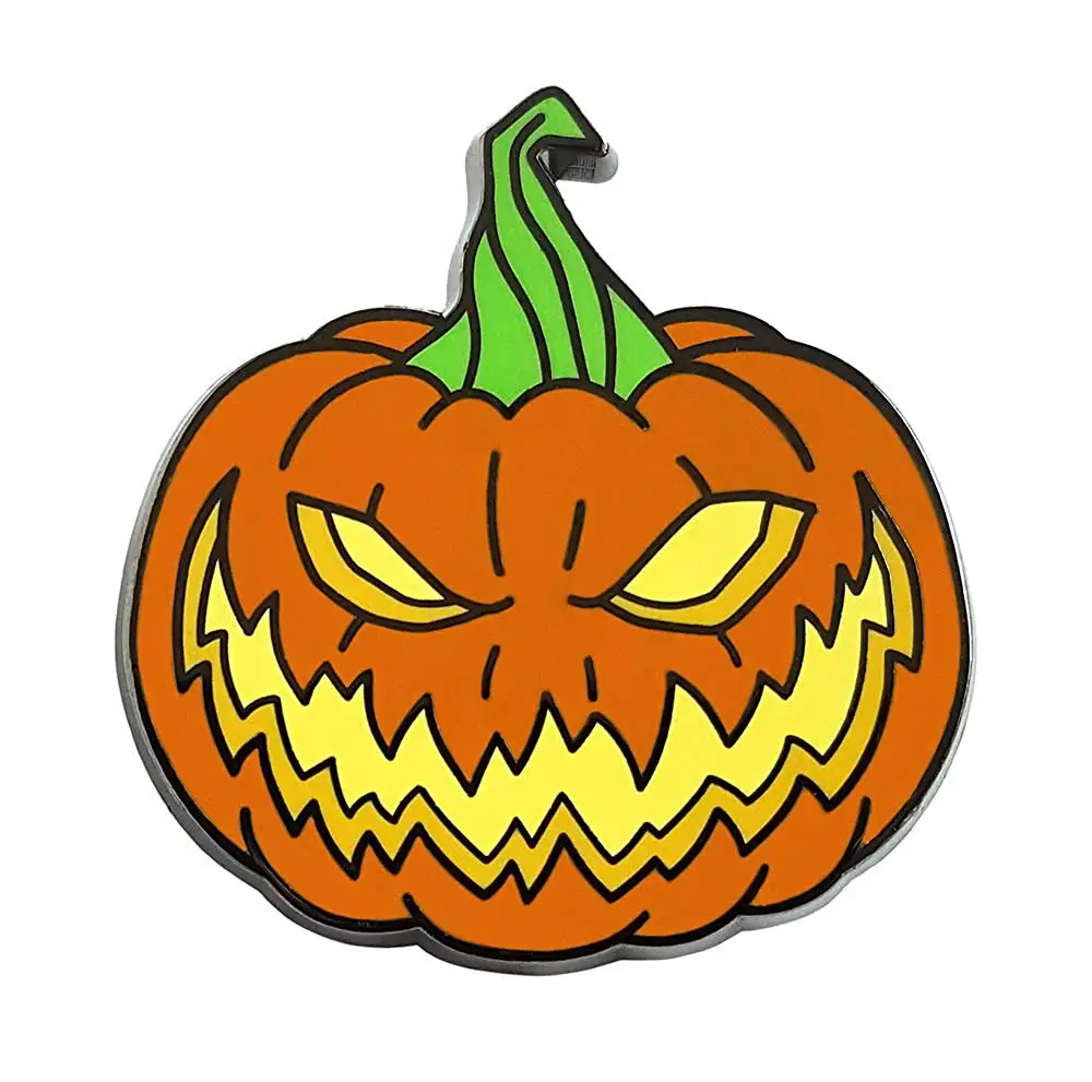 

Creepy Horror Halloween Pumpkin Enamel Lapel Pin