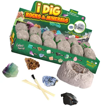 

1 Set Kids DIY Natural Mineral Stone Digging Toy Natural Fashionable Ore Digging Toy Teaching Toy for Collector Kids