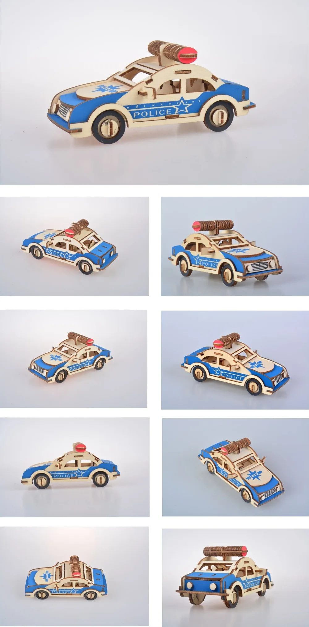 Автомобильный DIY 3D Деревянный пазл, набор для сборки дерева, резка, деревянные игрушки, Рождественский подарок 3219