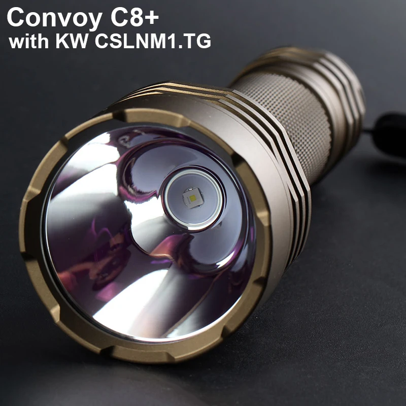 Convoy C8 Plus with KW CSLNM1.TG Led Portable Flashlight Torch 6500K Flash Light High Power 18650 Tactical Lamp Latarka