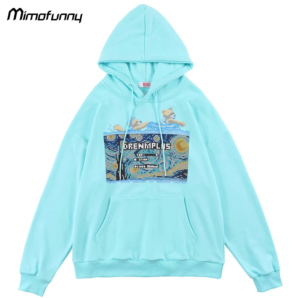 PROD 1005003091939246 Hoodies Men Colorful Cartoon Painting Print Big
Pocket Drawstring Pullovers Couple College Style Hipster Baggy Casual
Streetwear