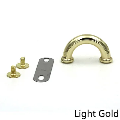 Light Gold Meetee 10 шт 14/17 мм металлическая сумка арочный мост кольцо в виде буквы D Туфли с ремешком и пряжкой Крюк Сумочка "сделай сам" ремень с металлической пряжкой кожаные аксессуары для ремонта BD302 - Цвет: Light Gold