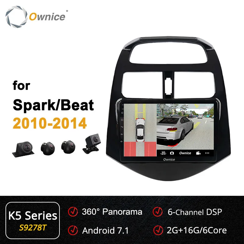 Ownice K1 K2 K3 Автомобильная dvd-навигационная система плеер Автомобильный стерео для CHEVROLET Spark Beat 2010 2011 2012- радио головное устройство - Цвет: S9278 K5