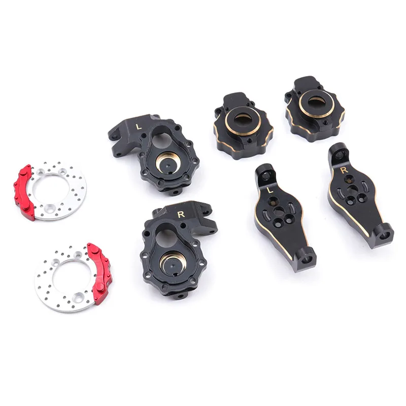 Brass Axis Steering Cup Cover Brake Caliper Front Hub Carrier for 1/10 RC Crawler Car Traxxas TRX4 TRX-4 | Игрушки и хобби