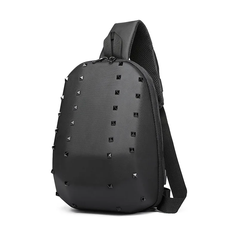 

Business Male Chest Bag ABS Crossbody Bag for Men Multifunction Large Messenger Bags Male Waterproof Short Trip Man Shoulder Bag