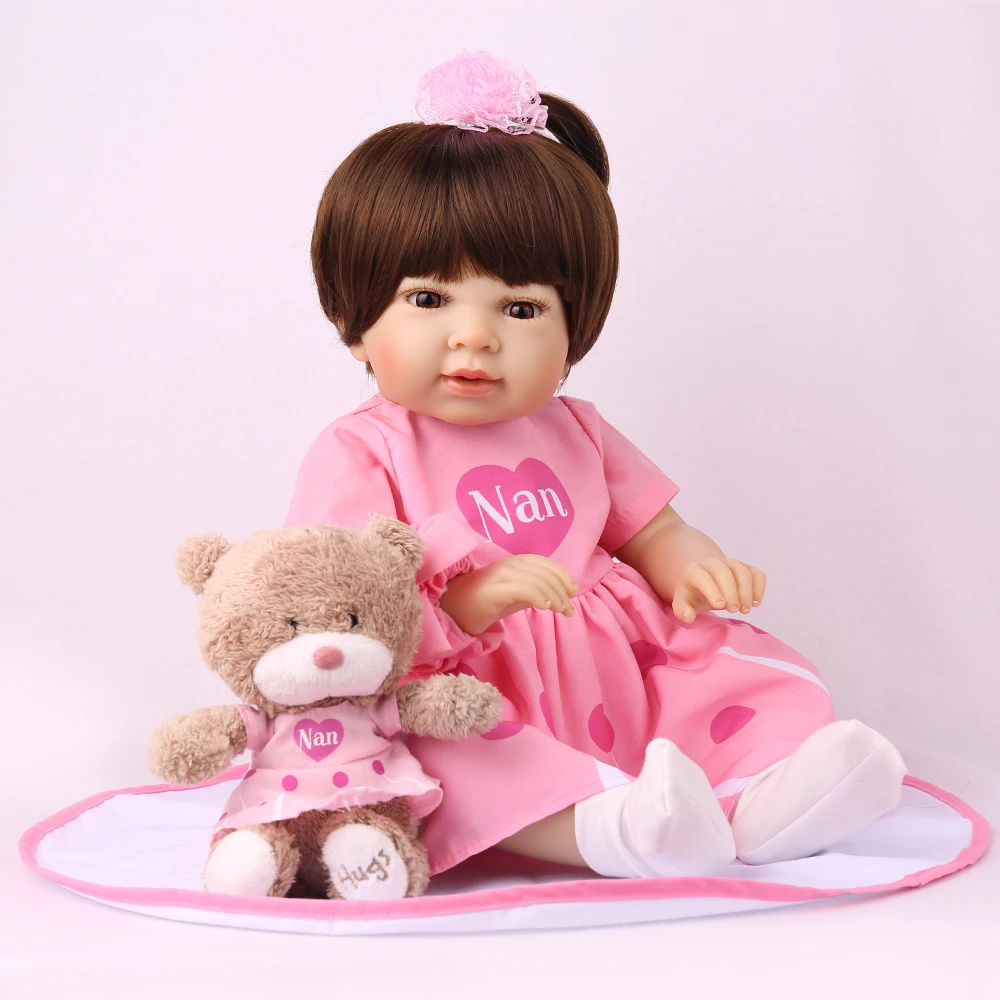 NPKDOLL игрушки Куклы реборн Полный винил реалистичные Bebe дети поддельные младенческие развивающие ванны дети Playmate Babe Boneca