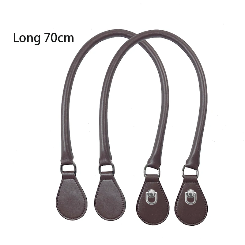 2021 New Leather Round Belt Handle with D Buckle Drops for City Chic Obag Basket Bucket Classic Mini Women Handbag O Bag 