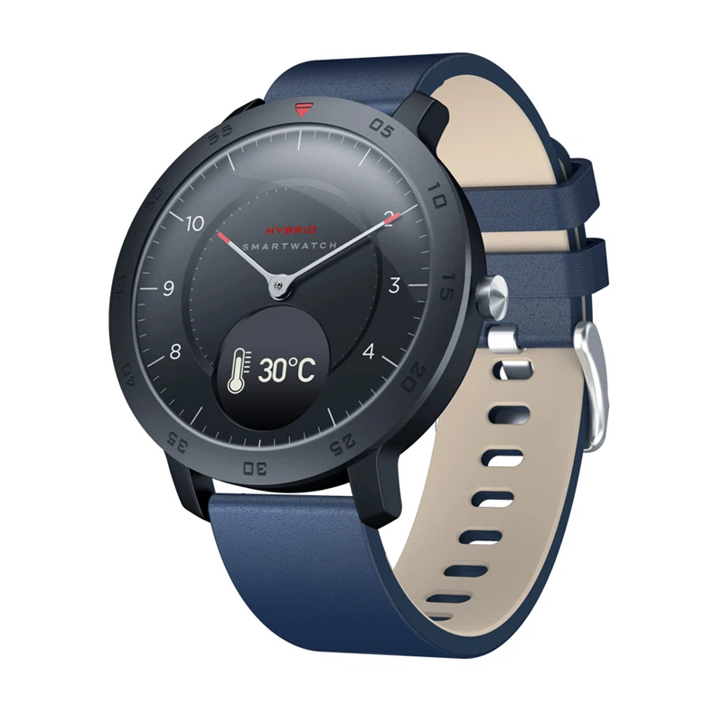 Zeblaze 20 мм кожаные часы сменный ремешок Ремешок для Zeblaze HYBRID/Zeblaze VIBE LITE Смарт часы умные аксессуары - Цвет: Синий