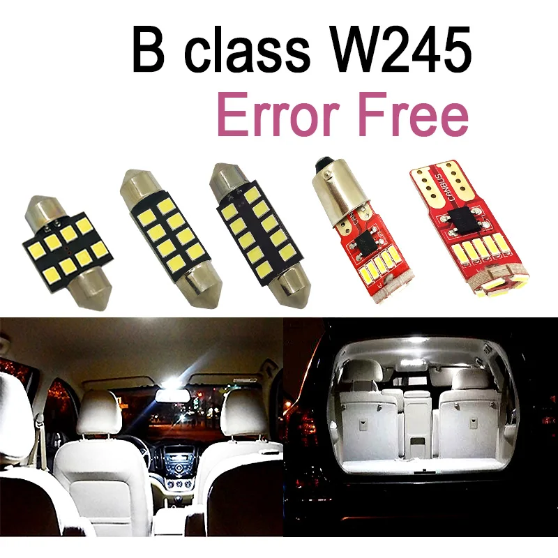 

14pcs LED license plate bulb + interior light Kit For Mercedes For Mercedes-Benz B class W245 B150 B160 B170 B180 B200 (05-11)