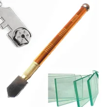 Coupe verre professionnel en diamant, lame de roue Portable, manche en métal antidérapant, 175mm pour bricolage, carrelage, miroir, artisanat, outils à main