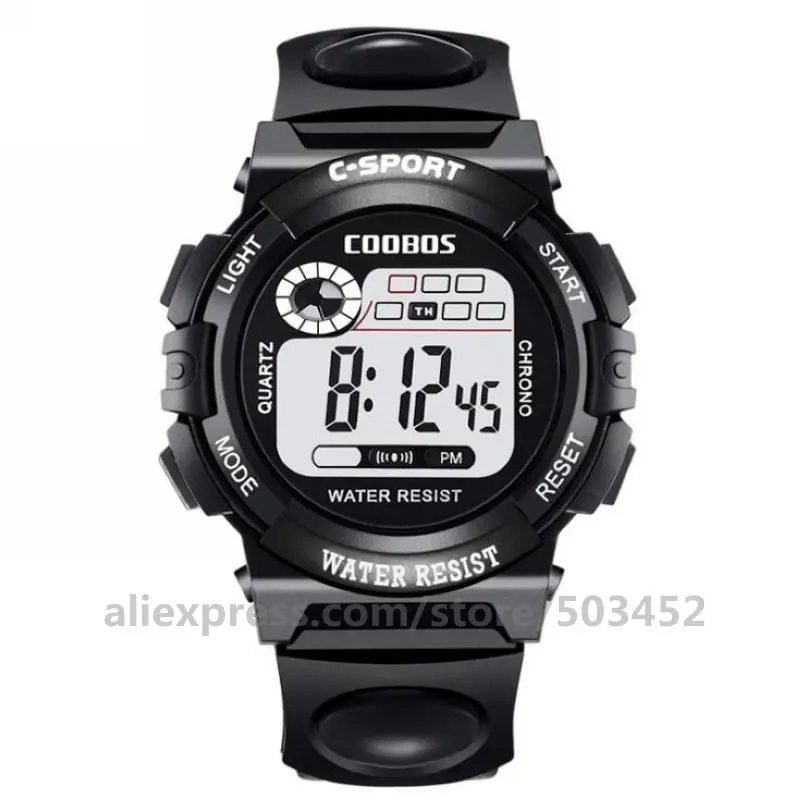 Large Black 100 шт./лот Reloj Hombre модные детские спортивные часы электронные часы для студентов дешевые Dight наручные часы для мужчин Reloj Mujer - Цвет: Large Black