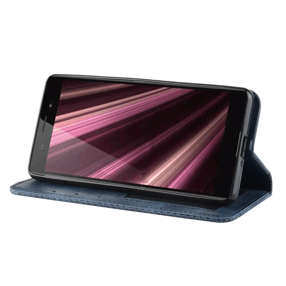 Магнитный винтажный кожаный чехол Премиум Coque для sony Xperia Ace SO-02L чехол 5,0 дюймов флип фривольный анти осенний чехол