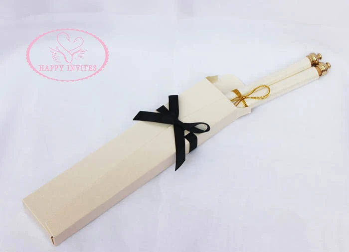 HI2051-09 Customized Royal Scroll Wedding Invitation with Box