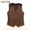 Men's Suit Vest Suede Western Denim Waistcoat Steampunk V-neck Single Breasted жилетка мужская 1