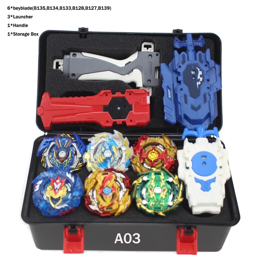 Tops Beyblades Burst Set Toys Bayblade box Bay blades Metal Fusion Fighting Gyro With Launcher Spinning Top Bey Blade Toys